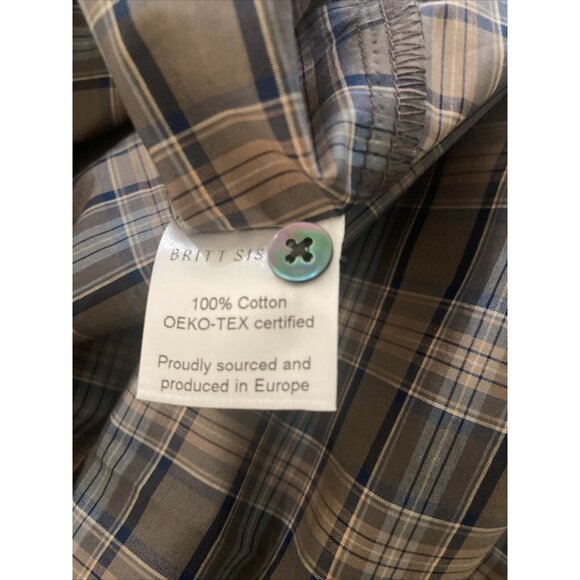 Plaid Long-Sleeve Dress with Bow Tie - Picture 10 of 11